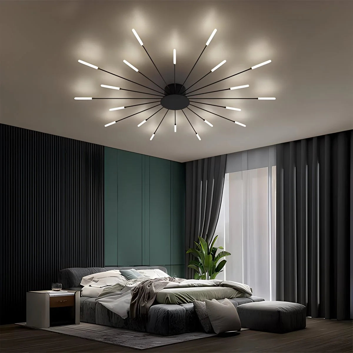 Antizer Fireworks Starburst Ceiling Light