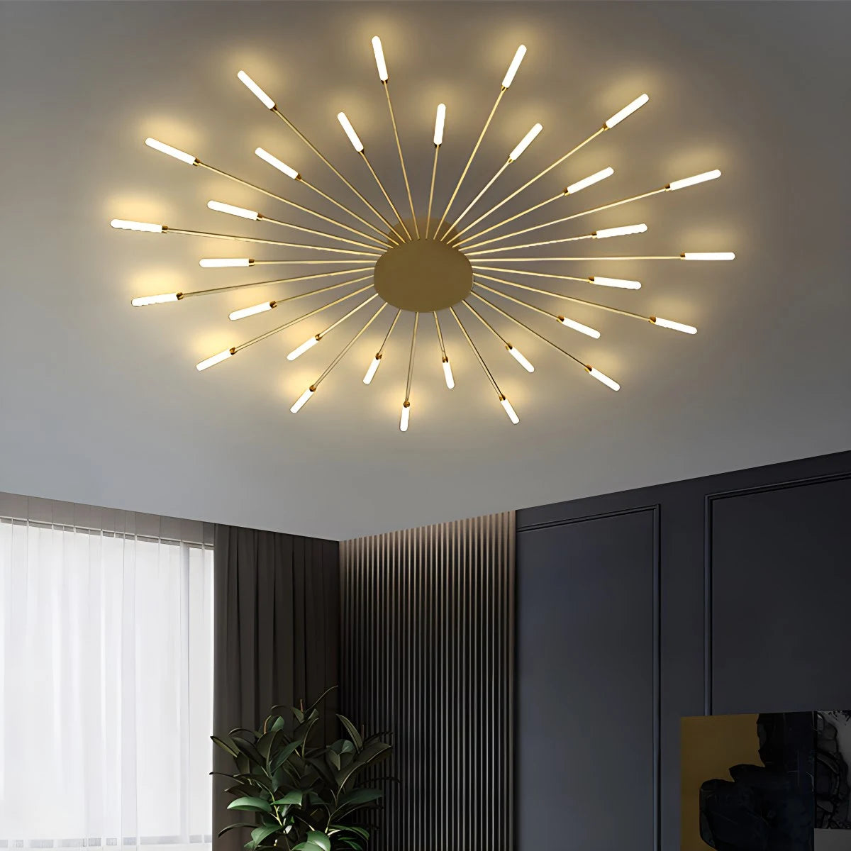 Antizer Fireworks Starburst Ceiling Light