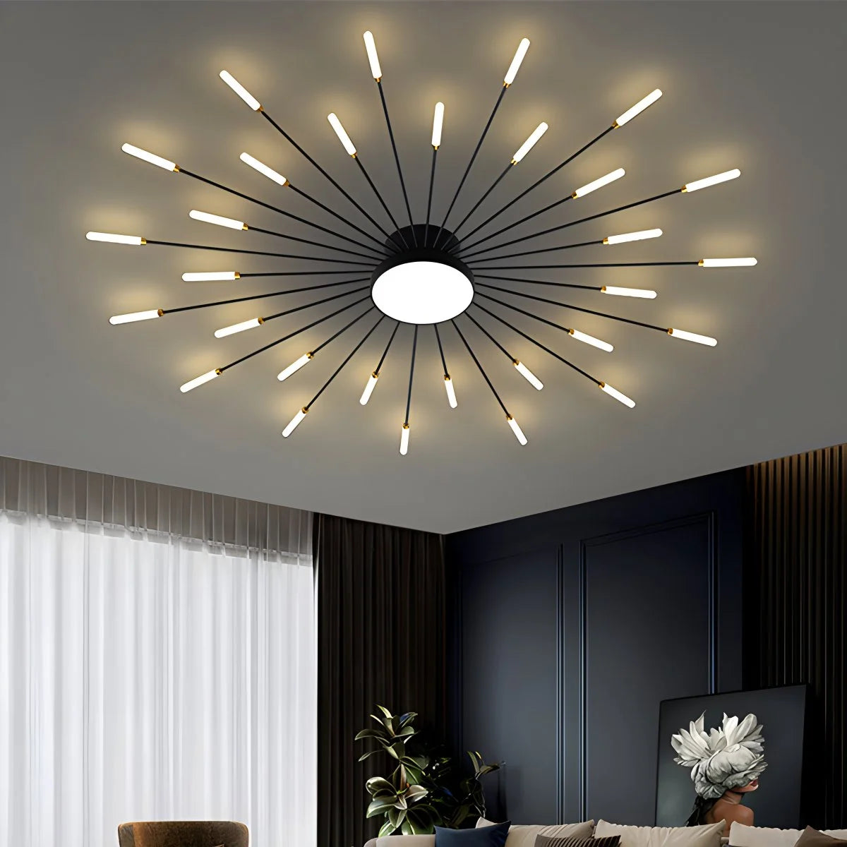 Antizer Fireworks Swirl Ceiling Light for Living Room
