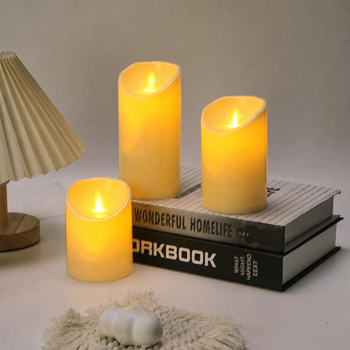 Antizer Flameless LED Candles 3 Pack