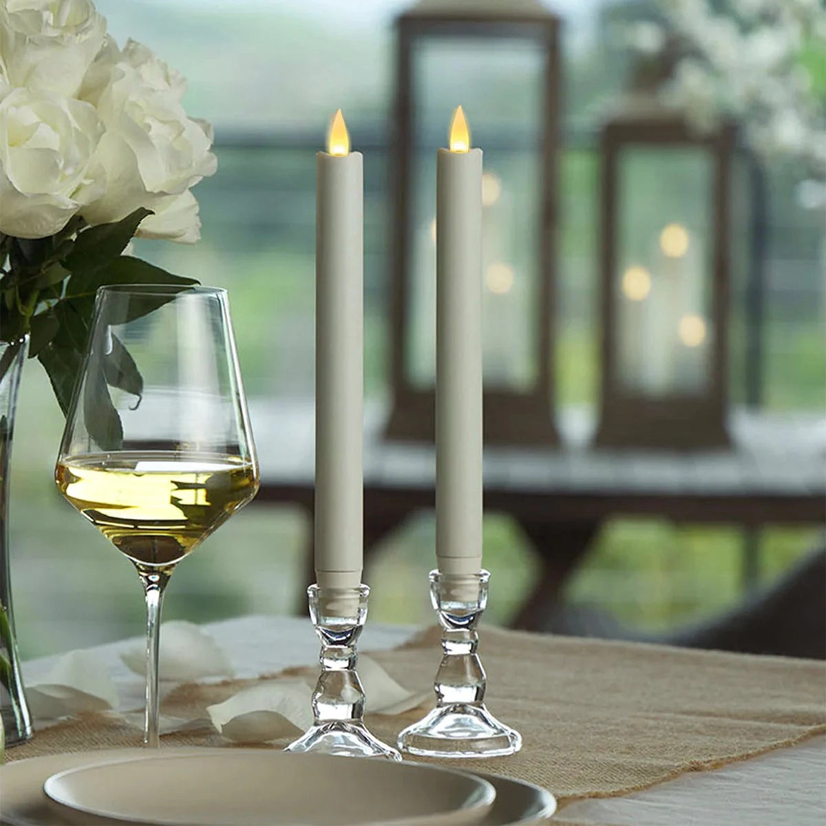 Antizer Flameless Taper Candle