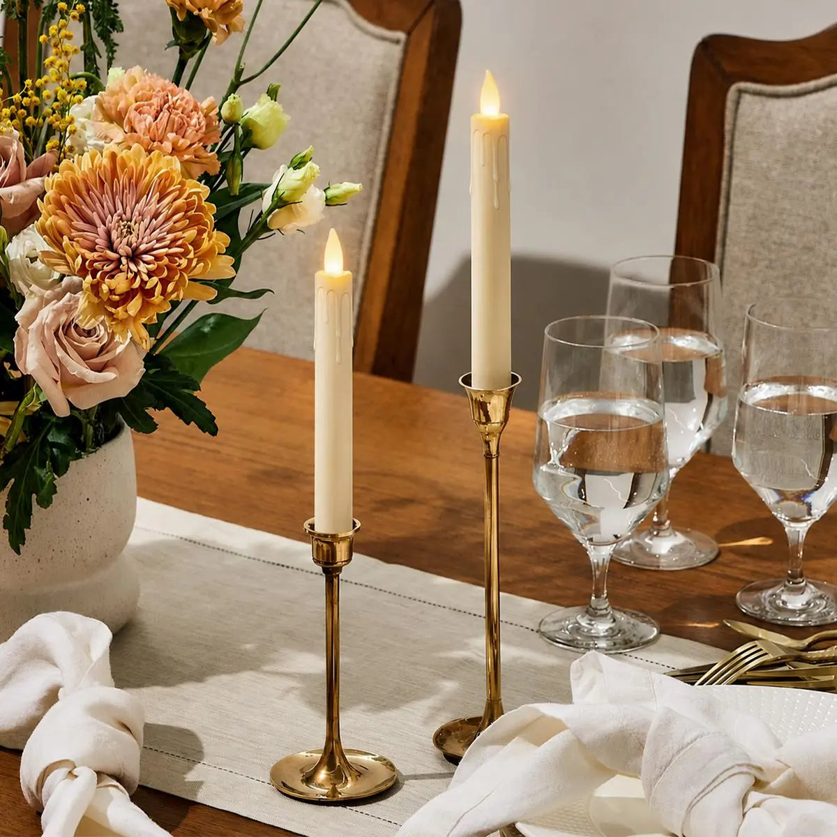 Antizer Flameless Taper Candle