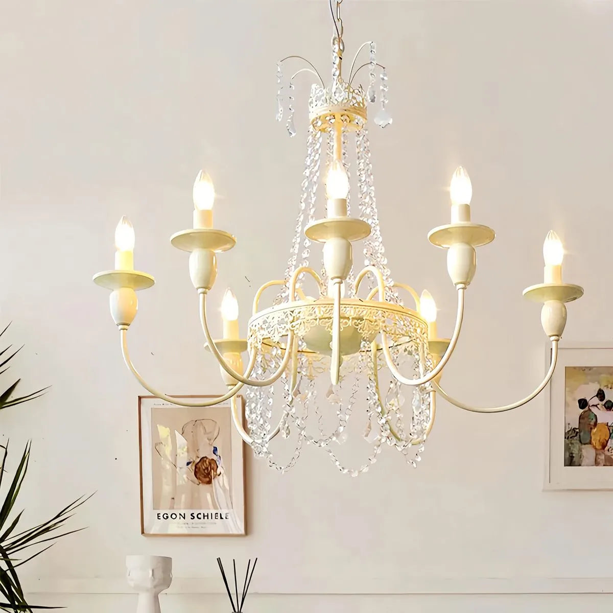 French Candle Crystal Chandelier