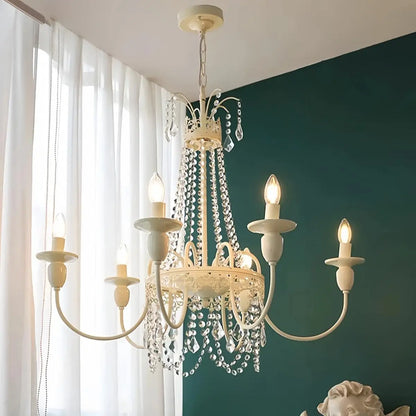 Antizer French Candle Crystal Chandelier