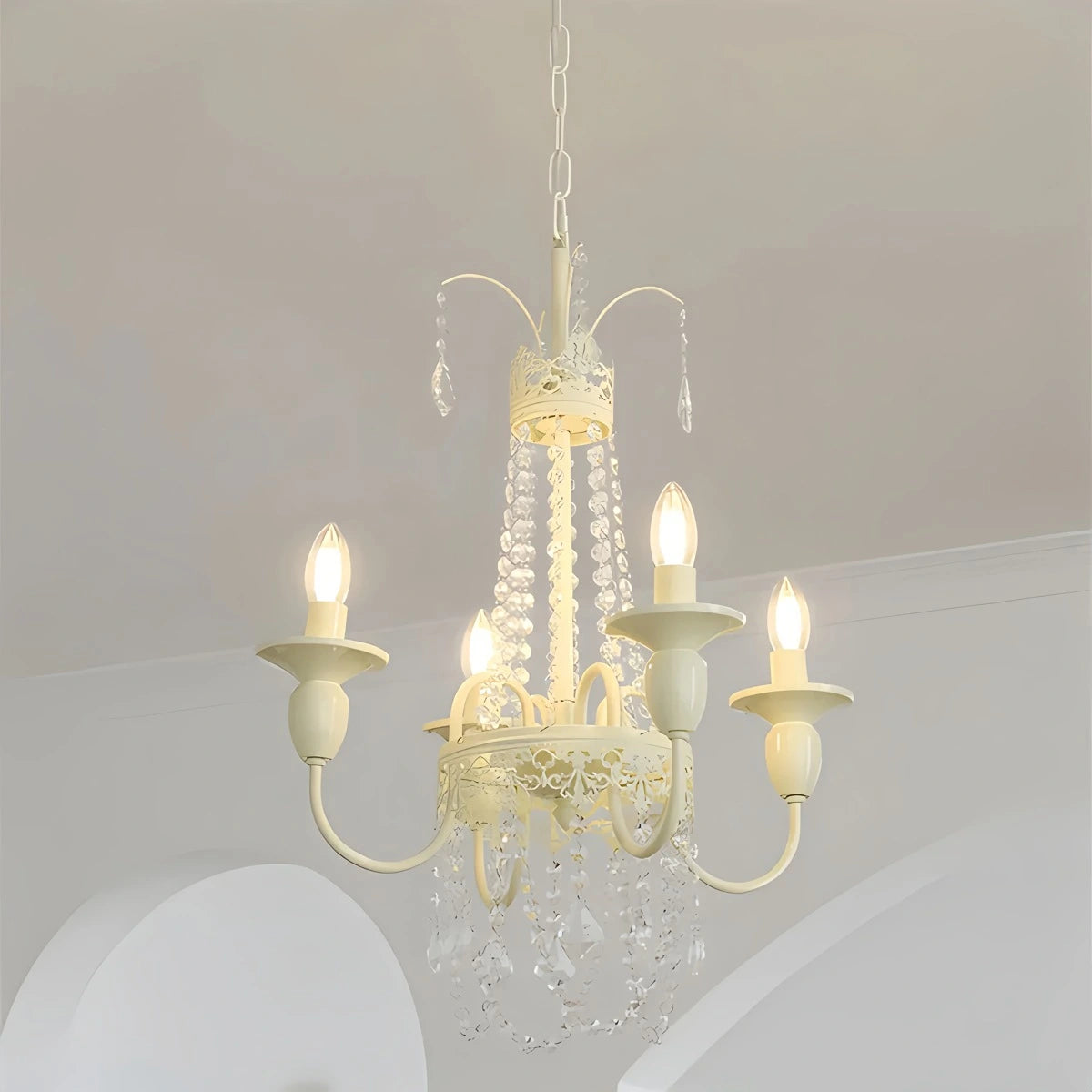 Antizer French Candle Crystal Chandelier