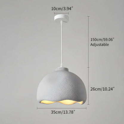 Antizer Micro Cement Pendant Light for Kitchen Dining Area