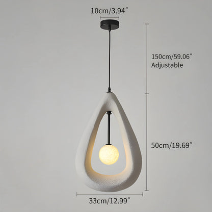 Antizer Contemporary Creative Teardrop Orb Pendant Light