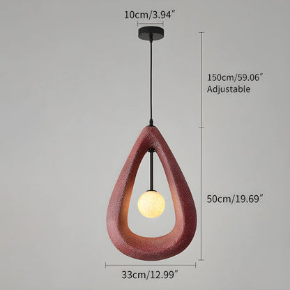 Antizer Contemporary Creative Teardrop Orb Pendant Light