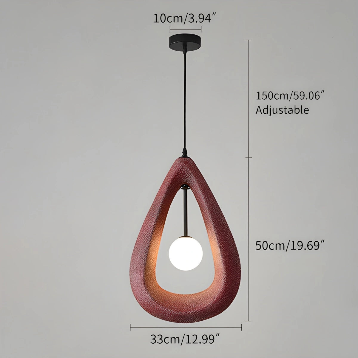 Antizer Contemporary Creative Teardrop Orb Pendant Light