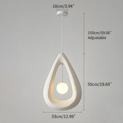 Antizer Contemporary Creative Teardrop Orb Pendant Light