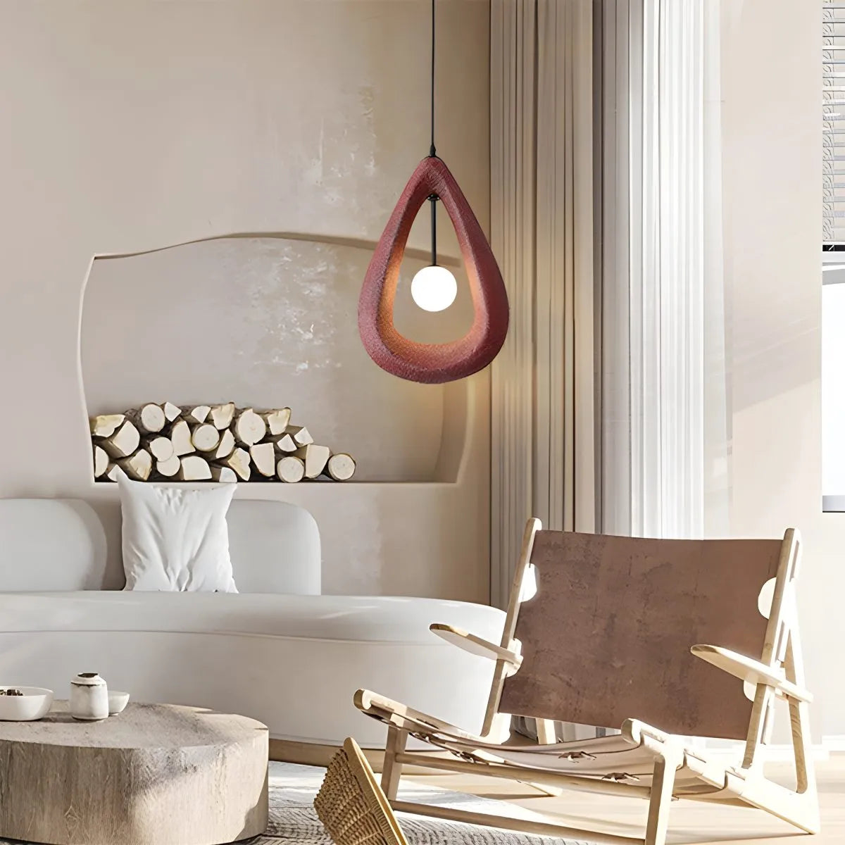 Antizer Contemporary Creative Teardrop Orb Pendant Light