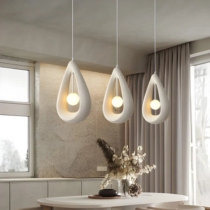 Antizer Contemporary Creative Teardrop Orb Pendant Light