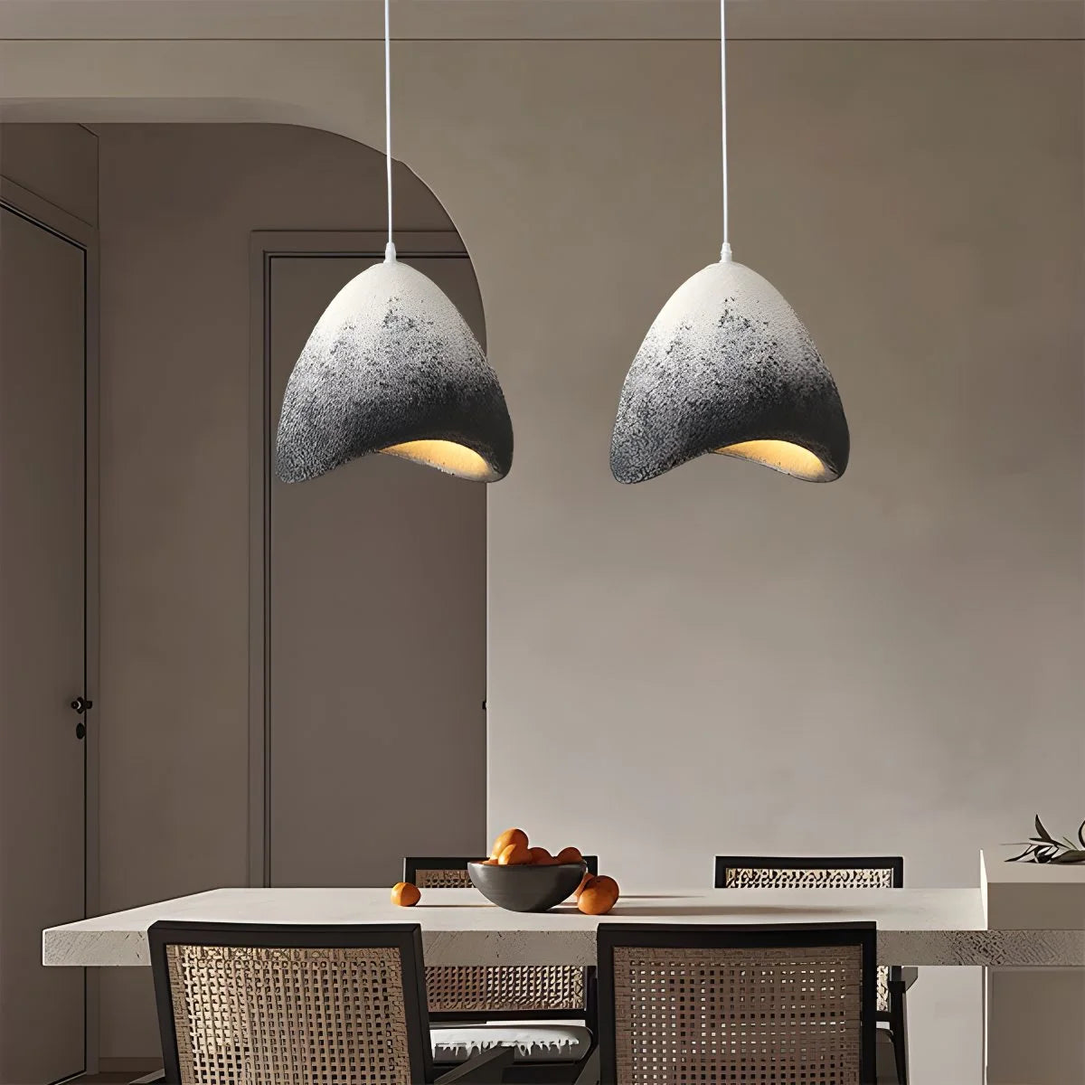 Antizer Japanese Style Bird's Nest Shape Pendant Light