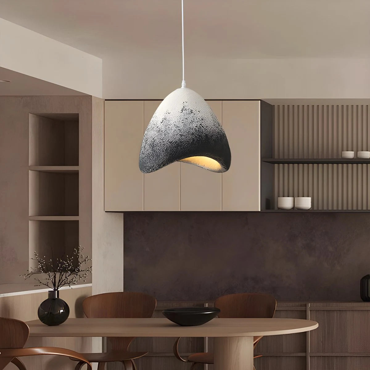 Antizer Japanese Style Bird's Nest Shape Pendant Light