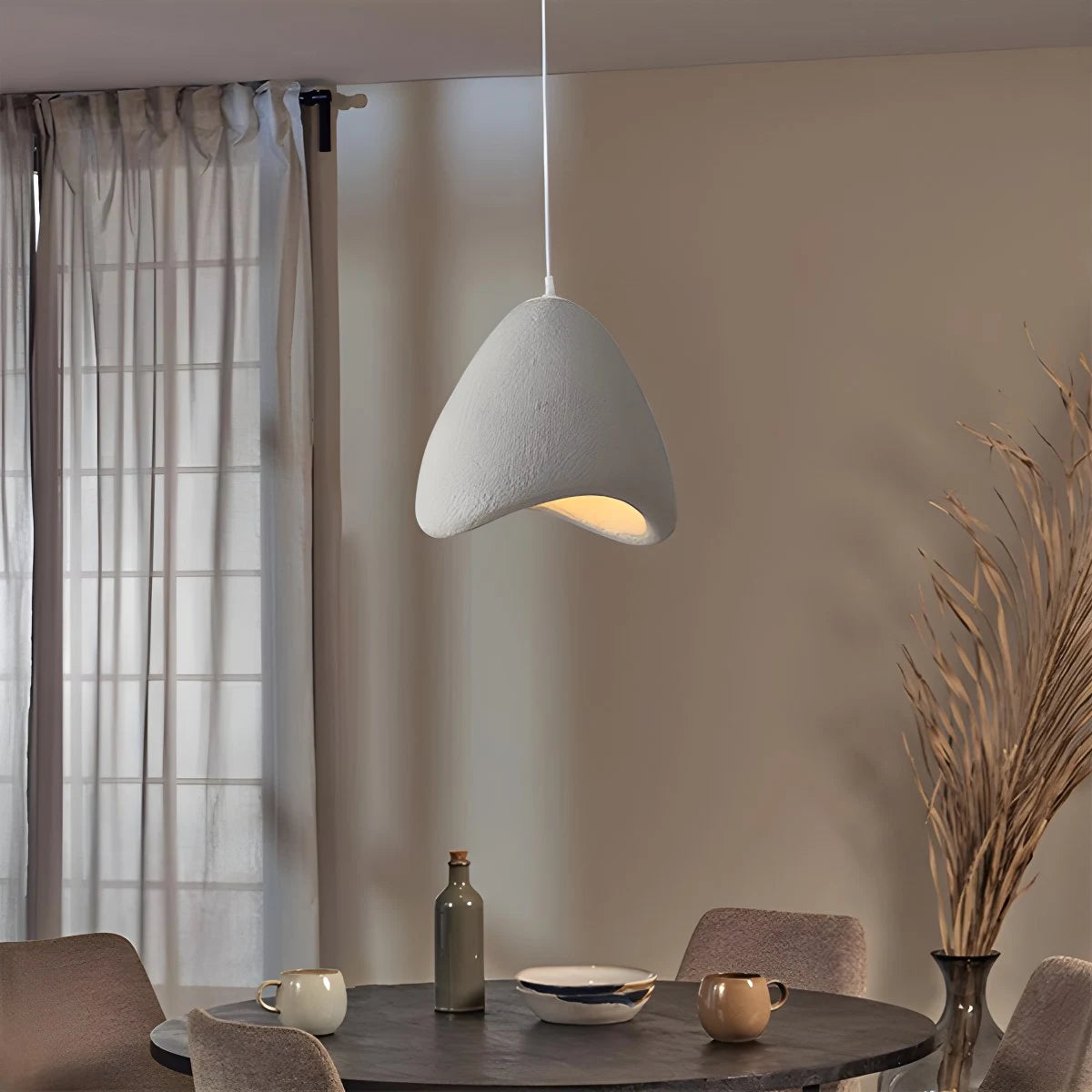 Antizer Japanese Style Bird's Nest Shape Pendant Light