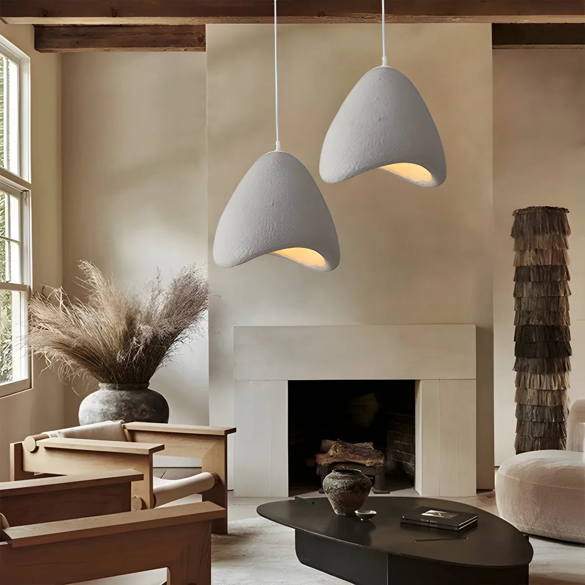 Antizer Japanese Style Bird's Nest Shape Pendant Light