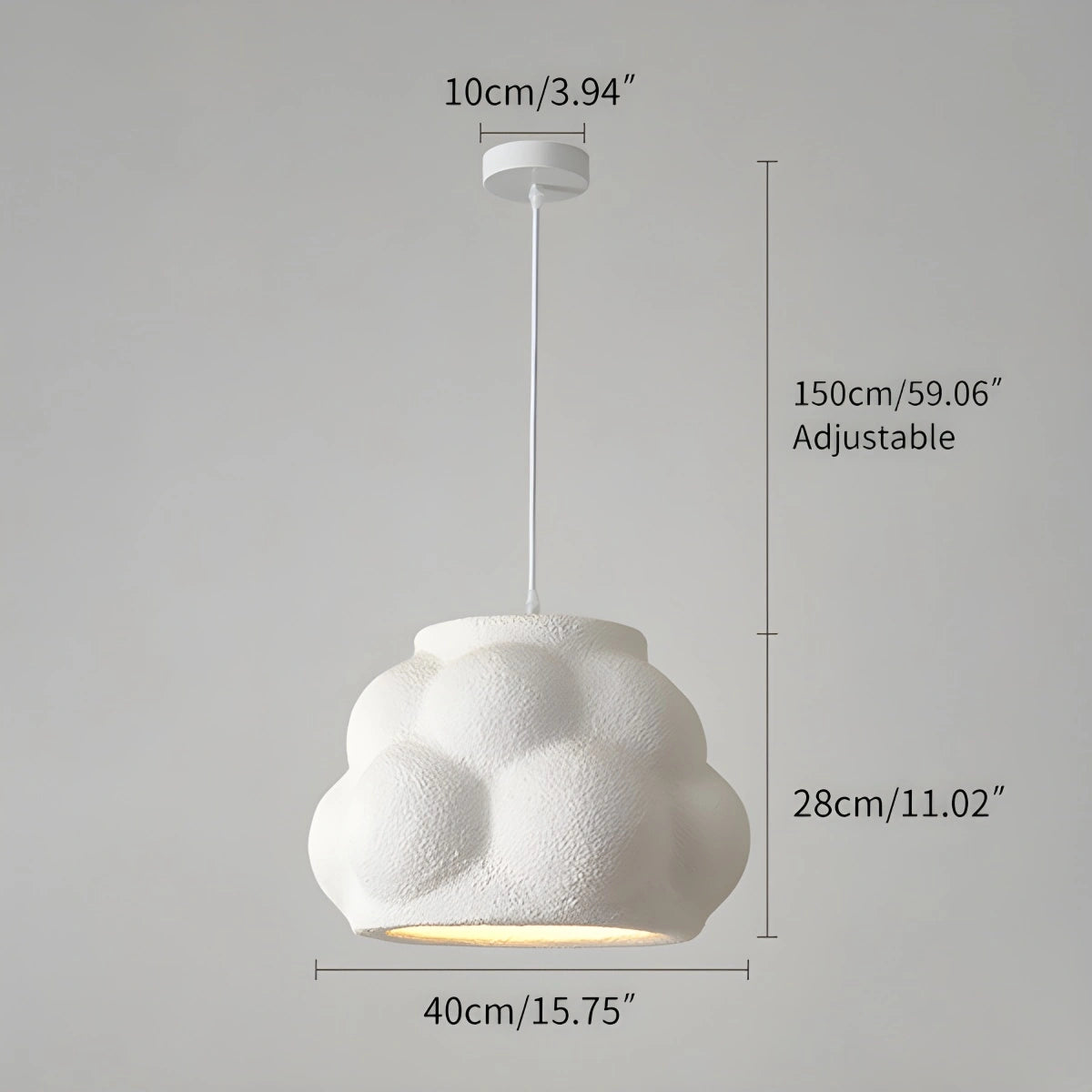 Antizer Wabi Sabi Cloud Pendant Light for Living Room