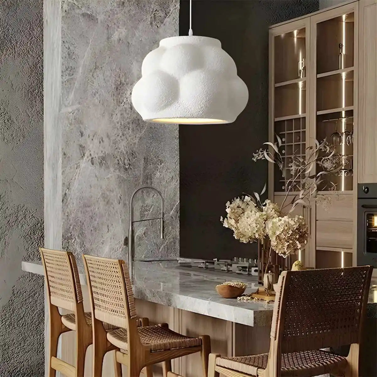 Antizer Wabi Sabi Cloud Pendant Light for Living Room