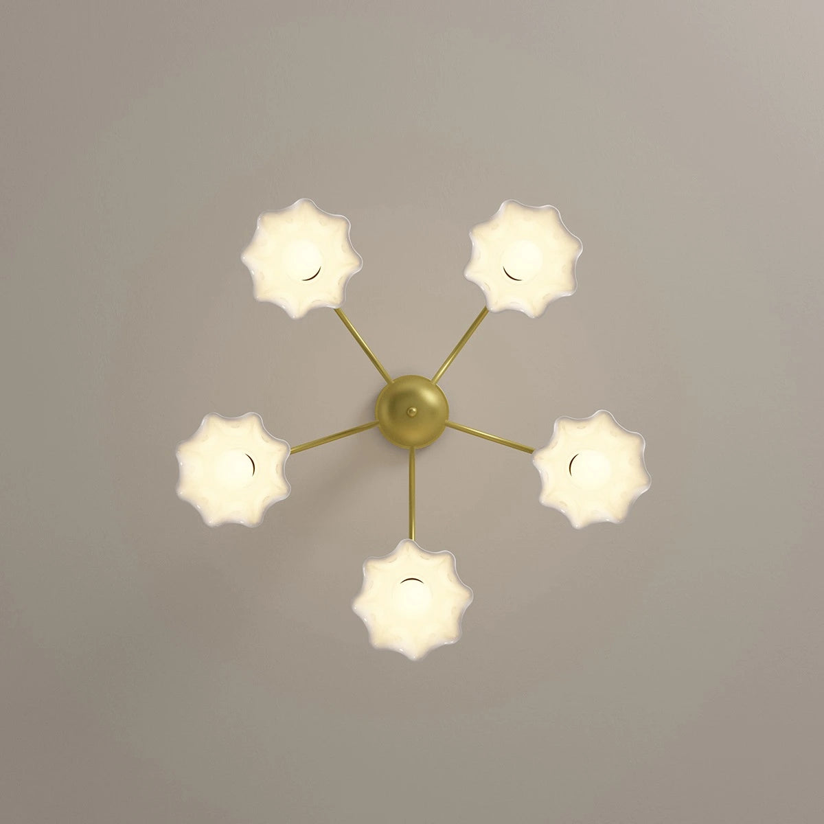 French Pastoral Style Flower Chandelier