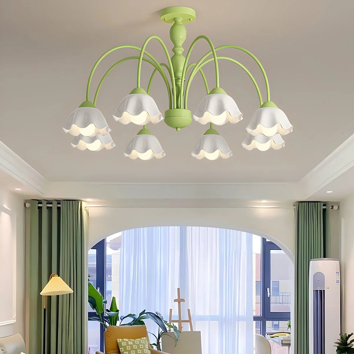 French Pastoral Style Flower Chandelier