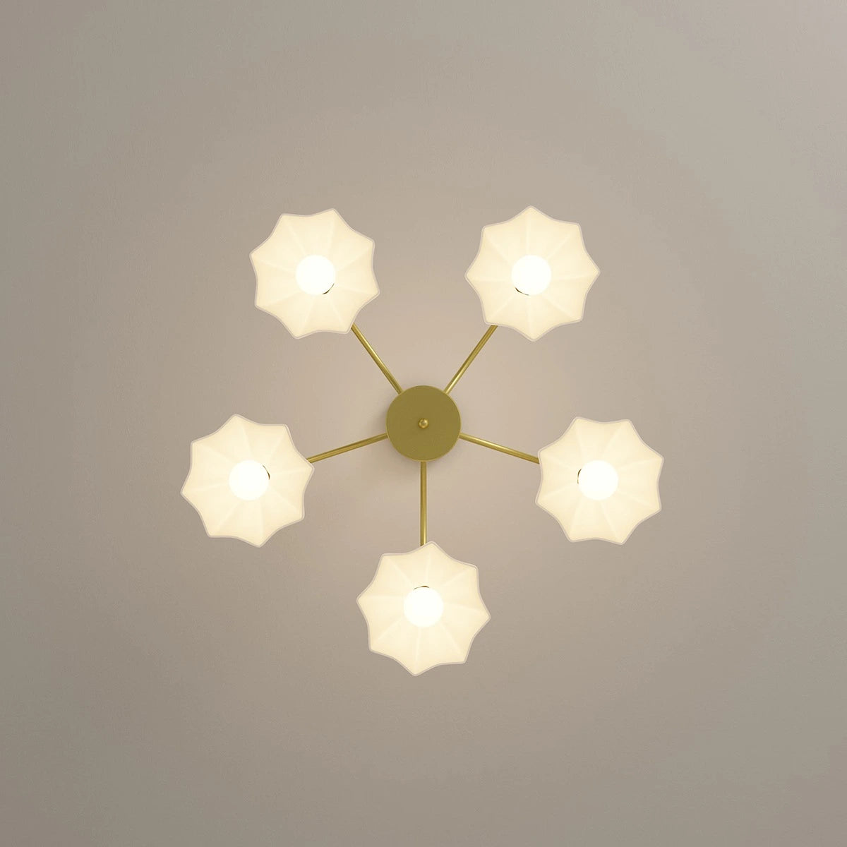 Nordic Modern Light Luxury Flower Chandelier