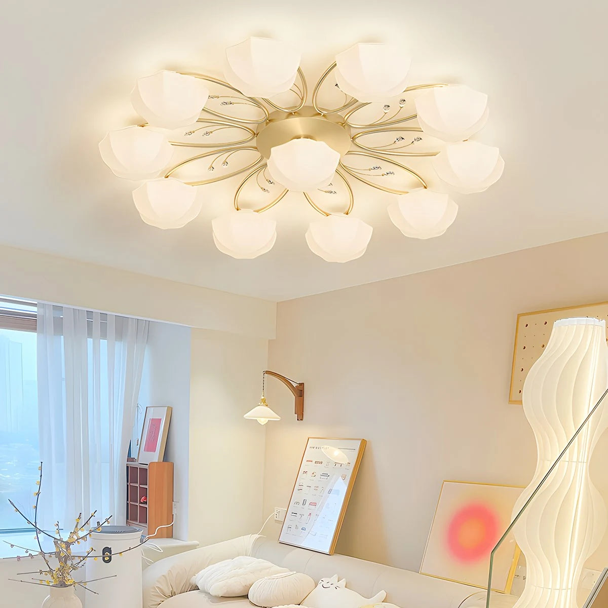 Light Luxury French Bud Ceiling Lamp