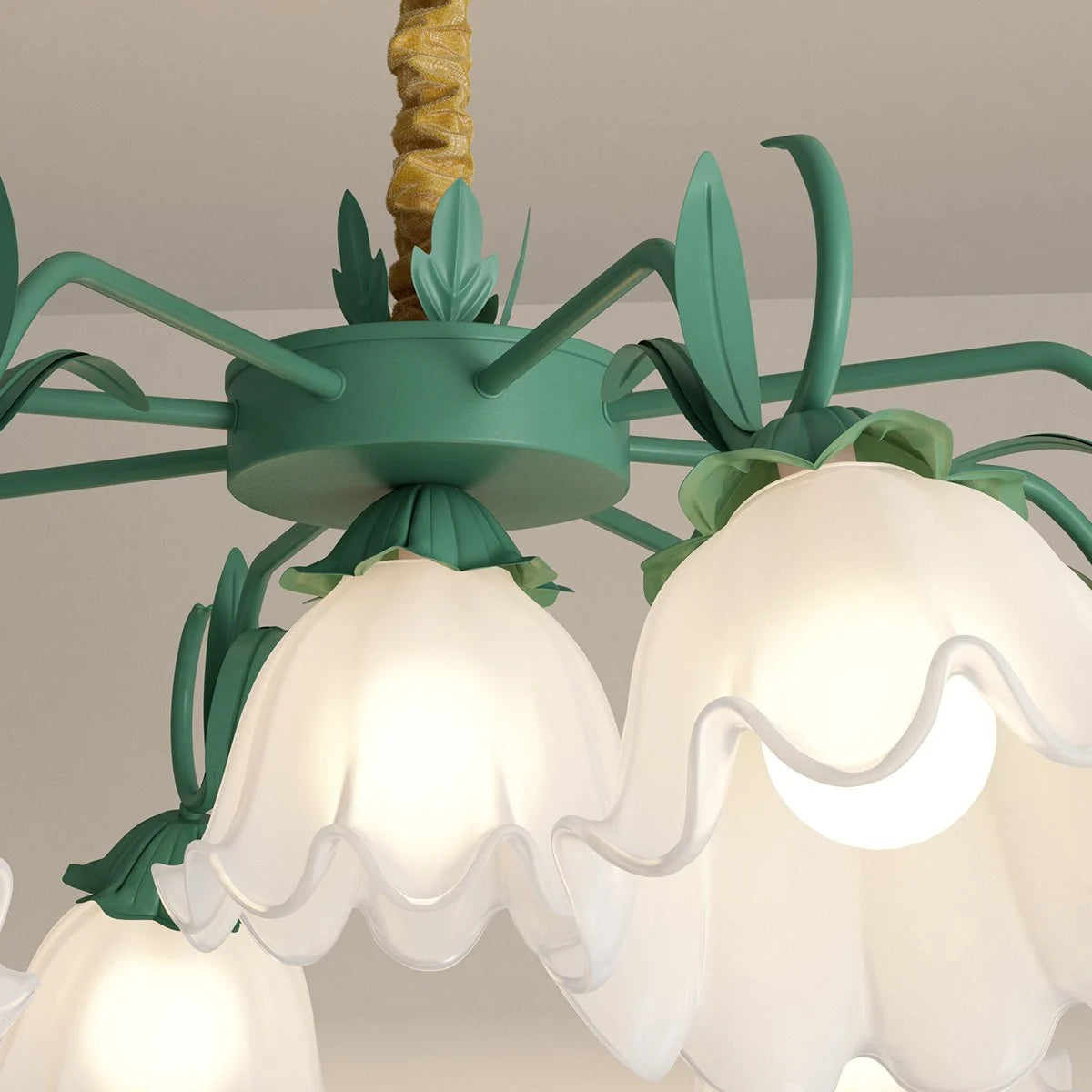 American Retro Pastoral Style Flower Chandelier