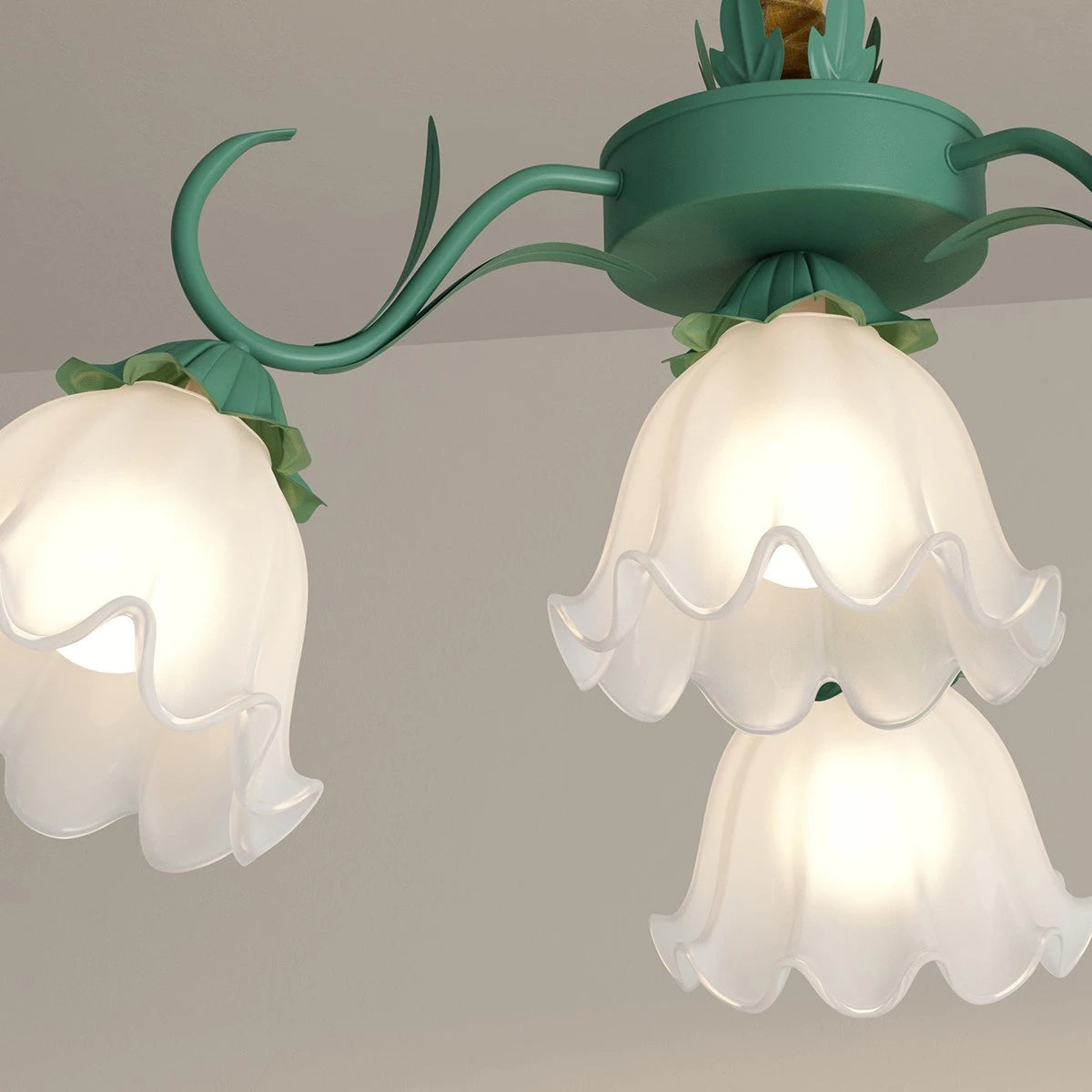 American Retro Pastoral Style Flower Chandelier