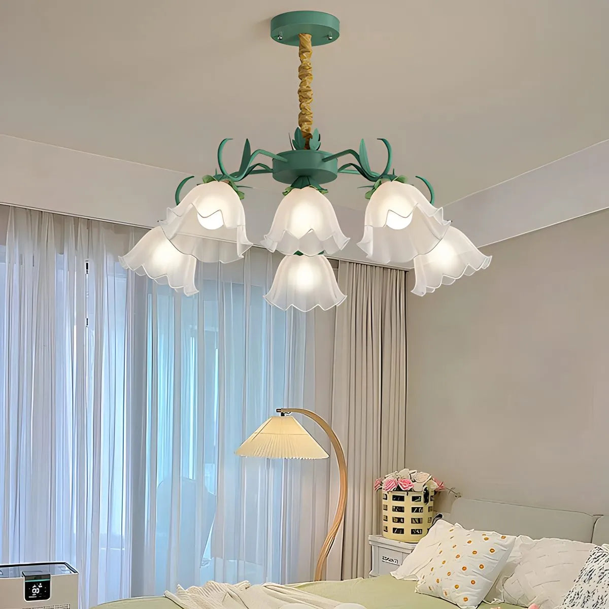 American Retro Pastoral Style Flower Chandelier