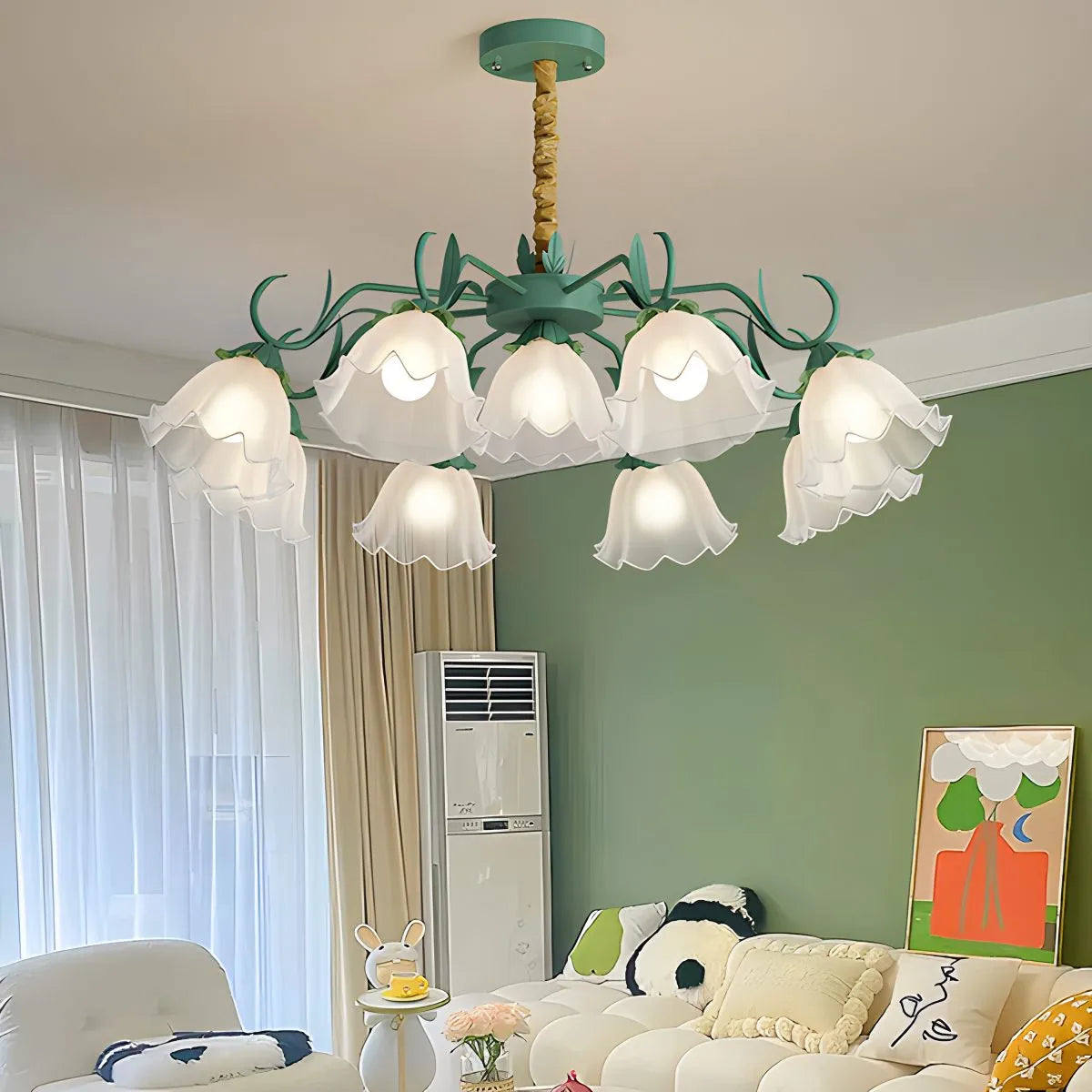 American Retro Pastoral Style Flower Chandelier