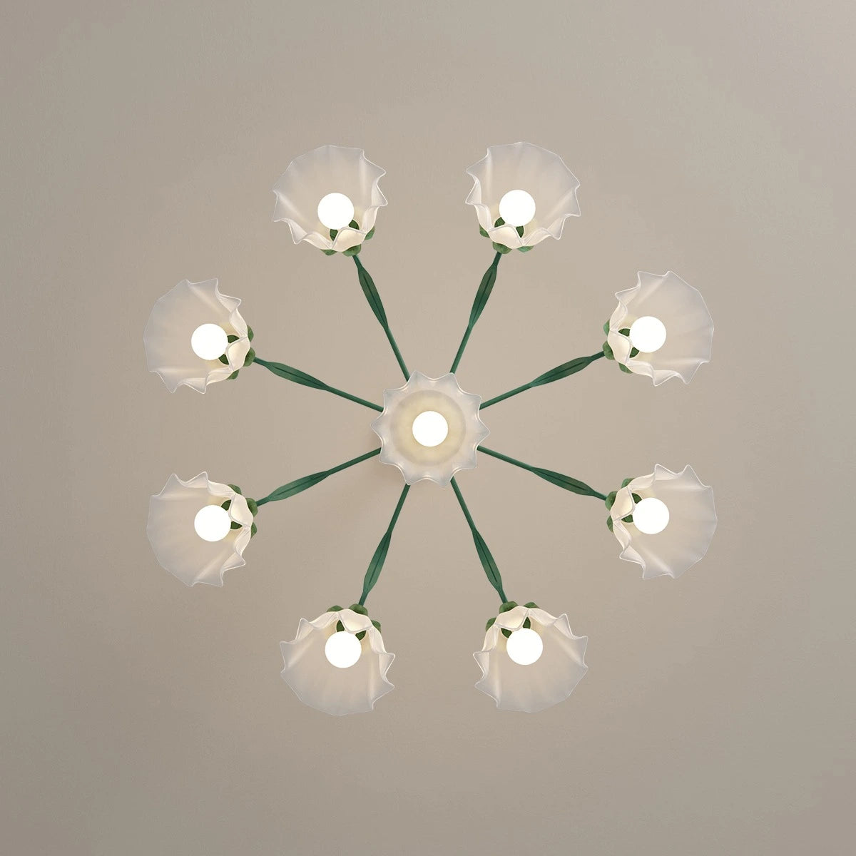 American Retro Pastoral Style Flower Chandelier