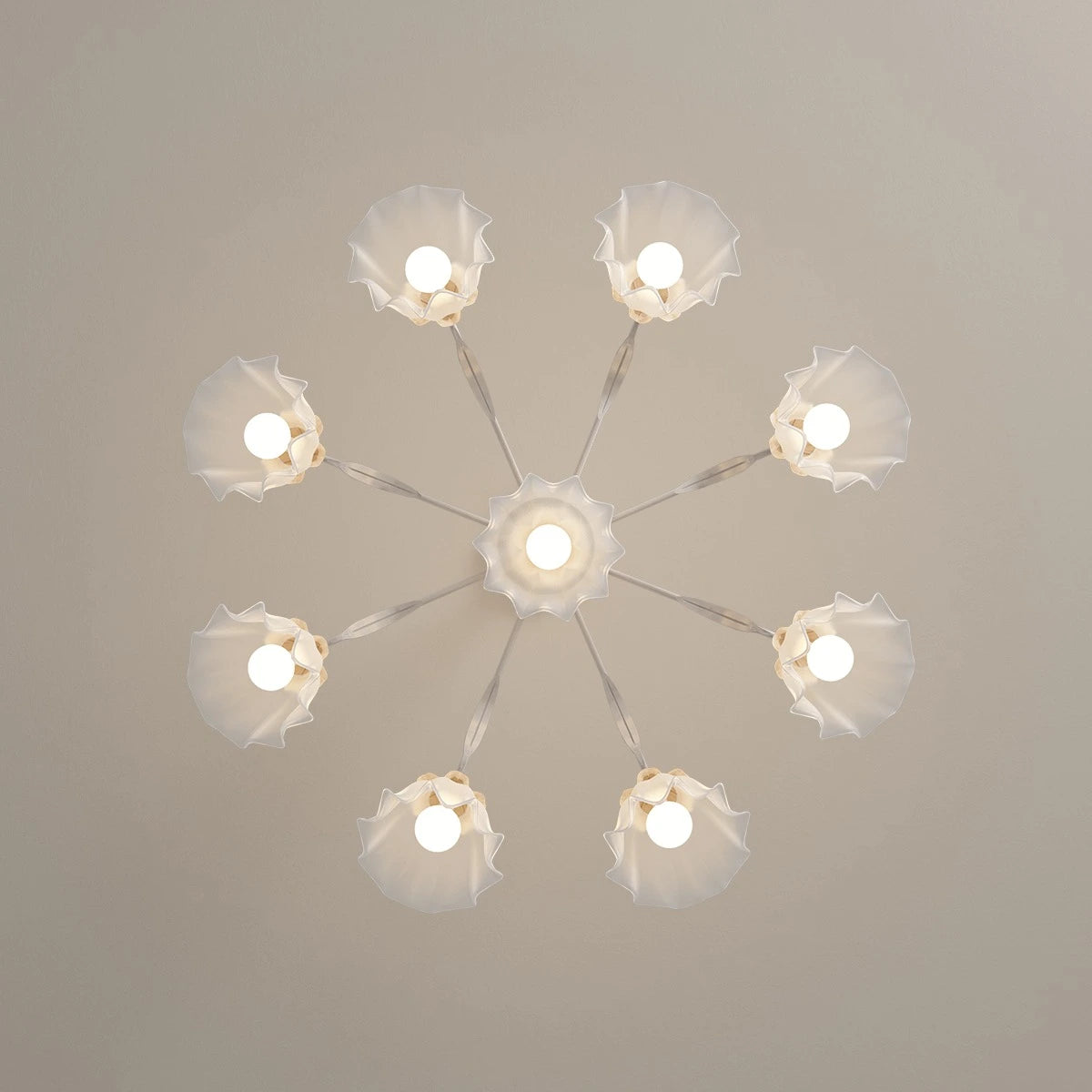 American Retro Pastoral Style Flower Chandelier