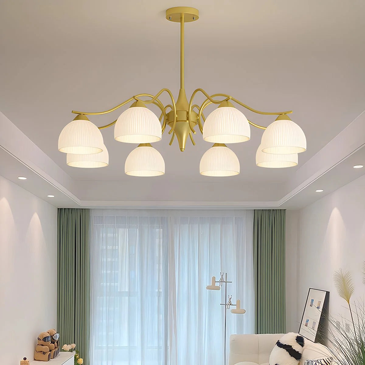 French Pastoral Living Room Chandelier