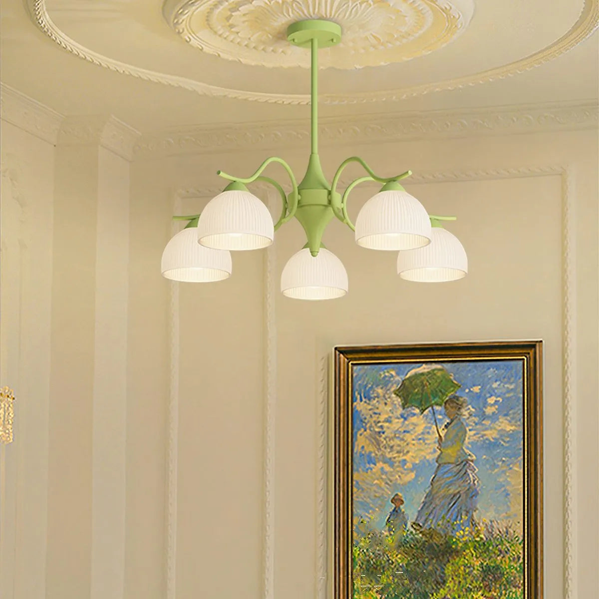 French Pastoral Living Room Chandelier