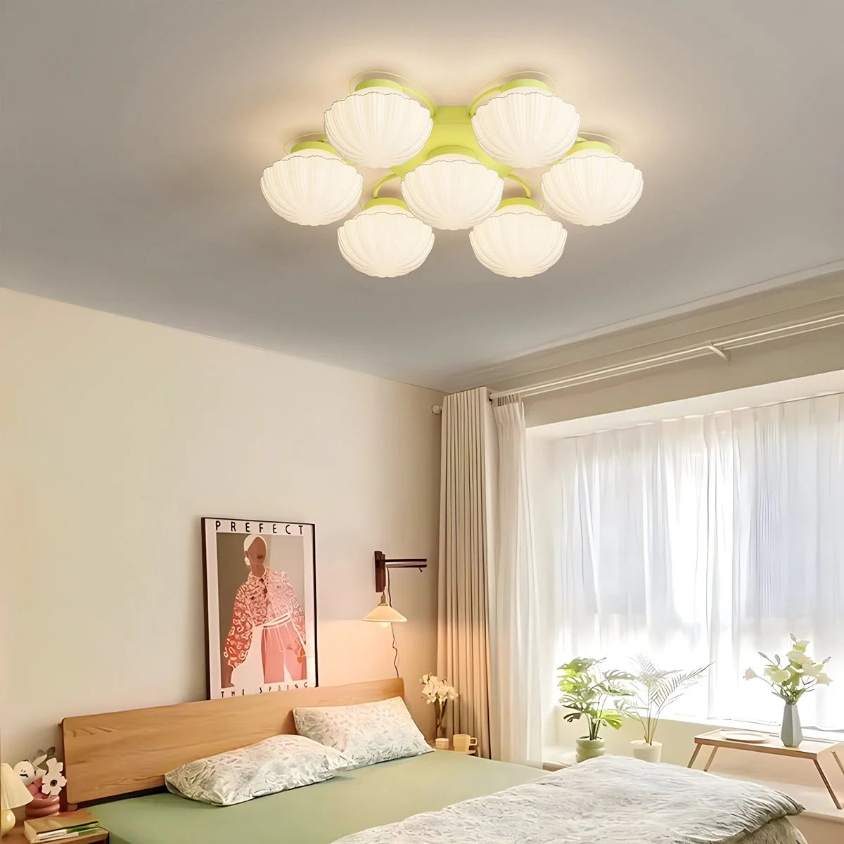 Creative Flower Living Room Ceiling Lamp