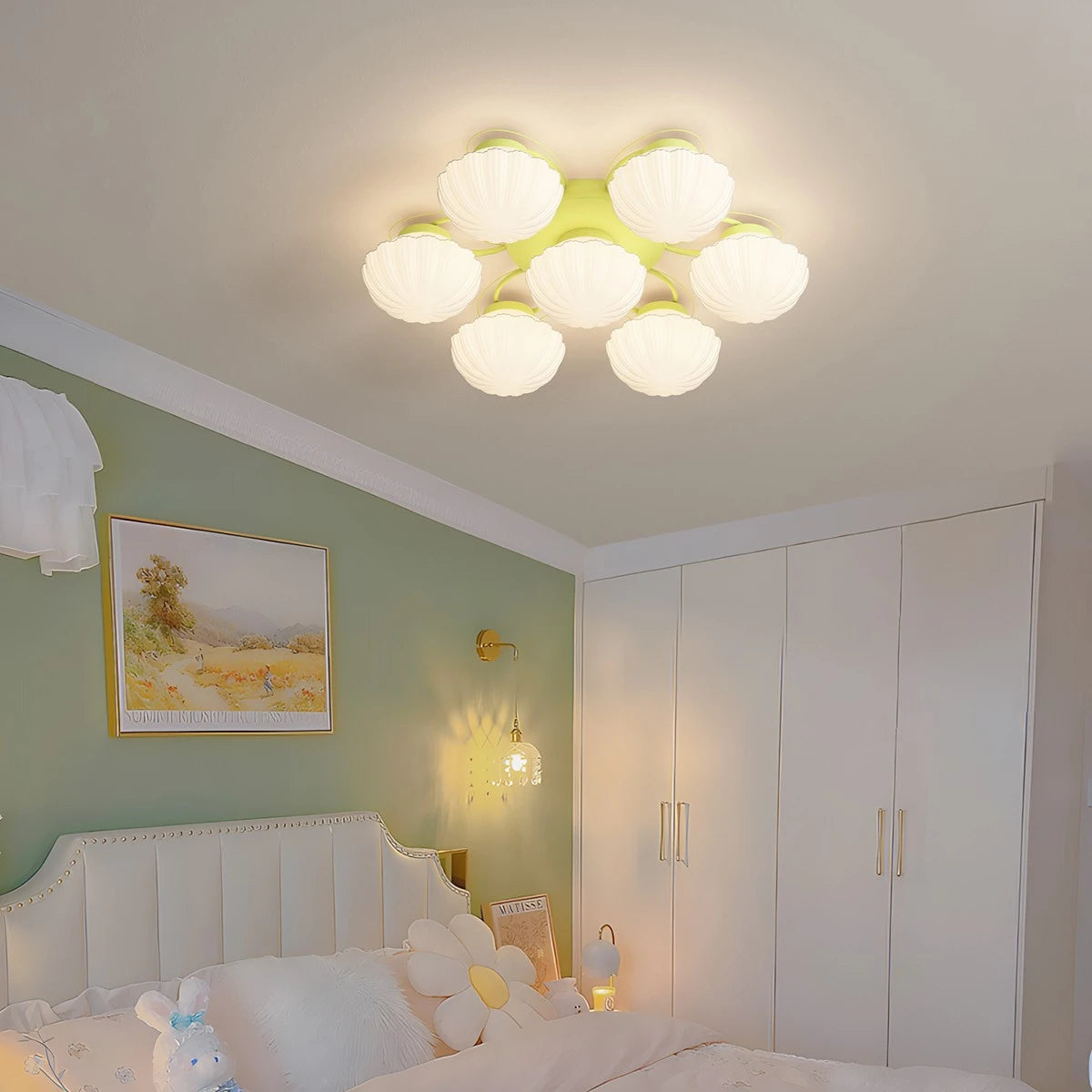 Creative Flower Living Room Ceiling Lamp