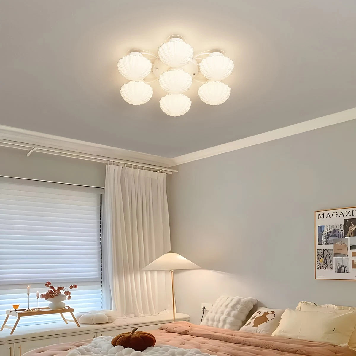 Creative Flower Living Room Ceiling Lamp