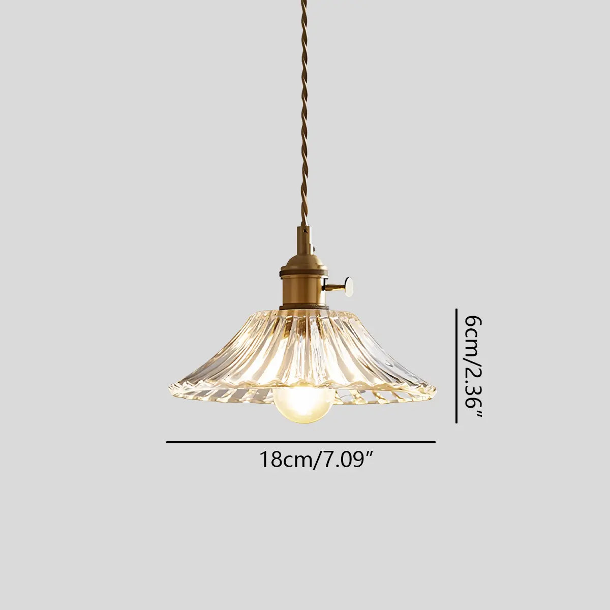 Antizer Isabel Glass Pendant Light for Kitchen Island
