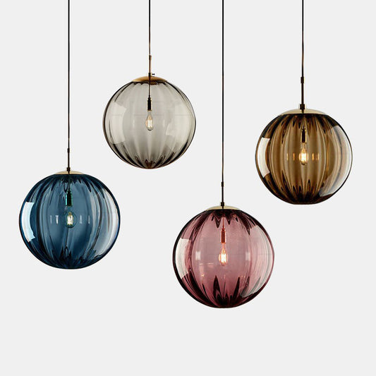 Antizer Modern Nordic Water Pattern Glass Ball Pendant Light