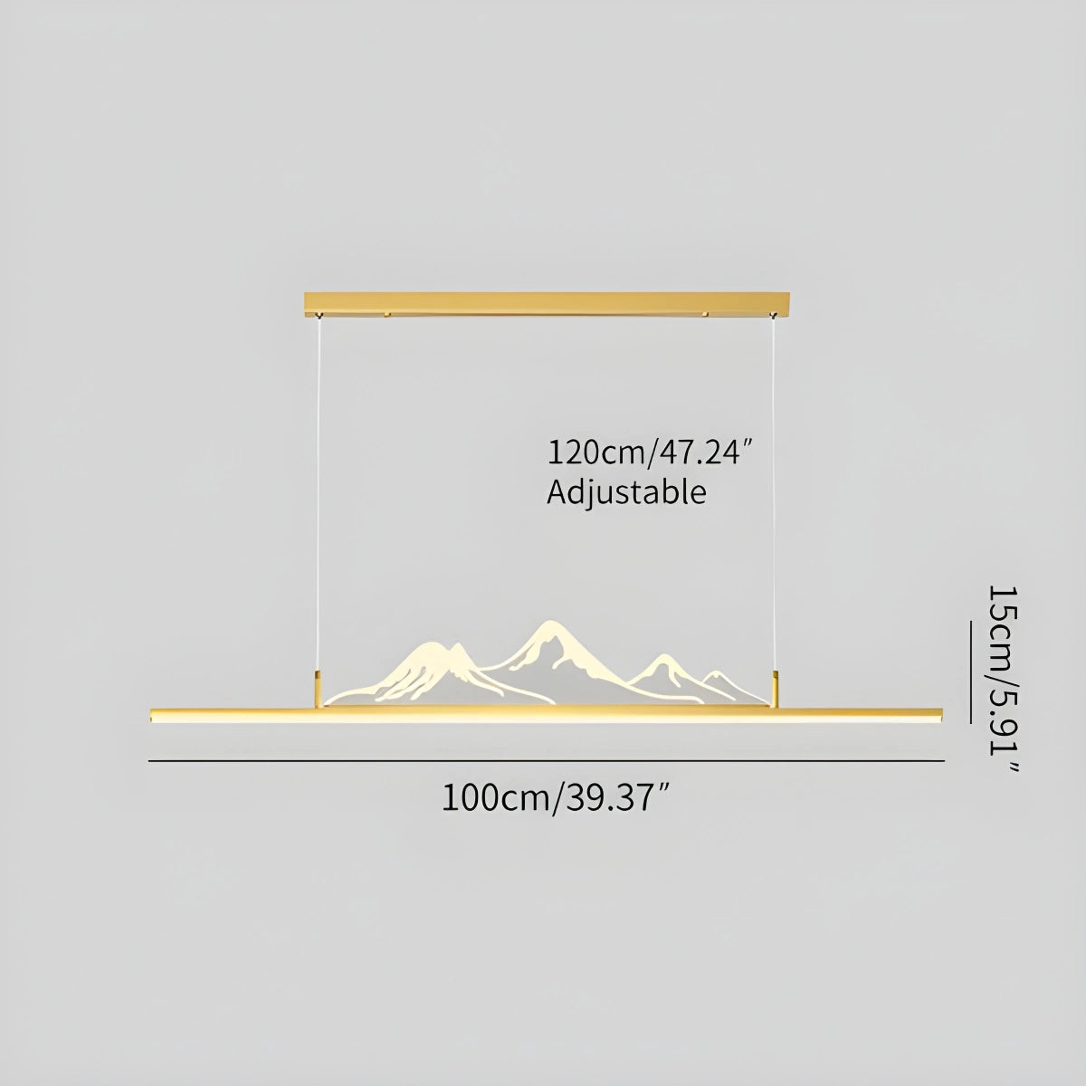 Antizer Designer Mountain Shape LED Pendant Light
