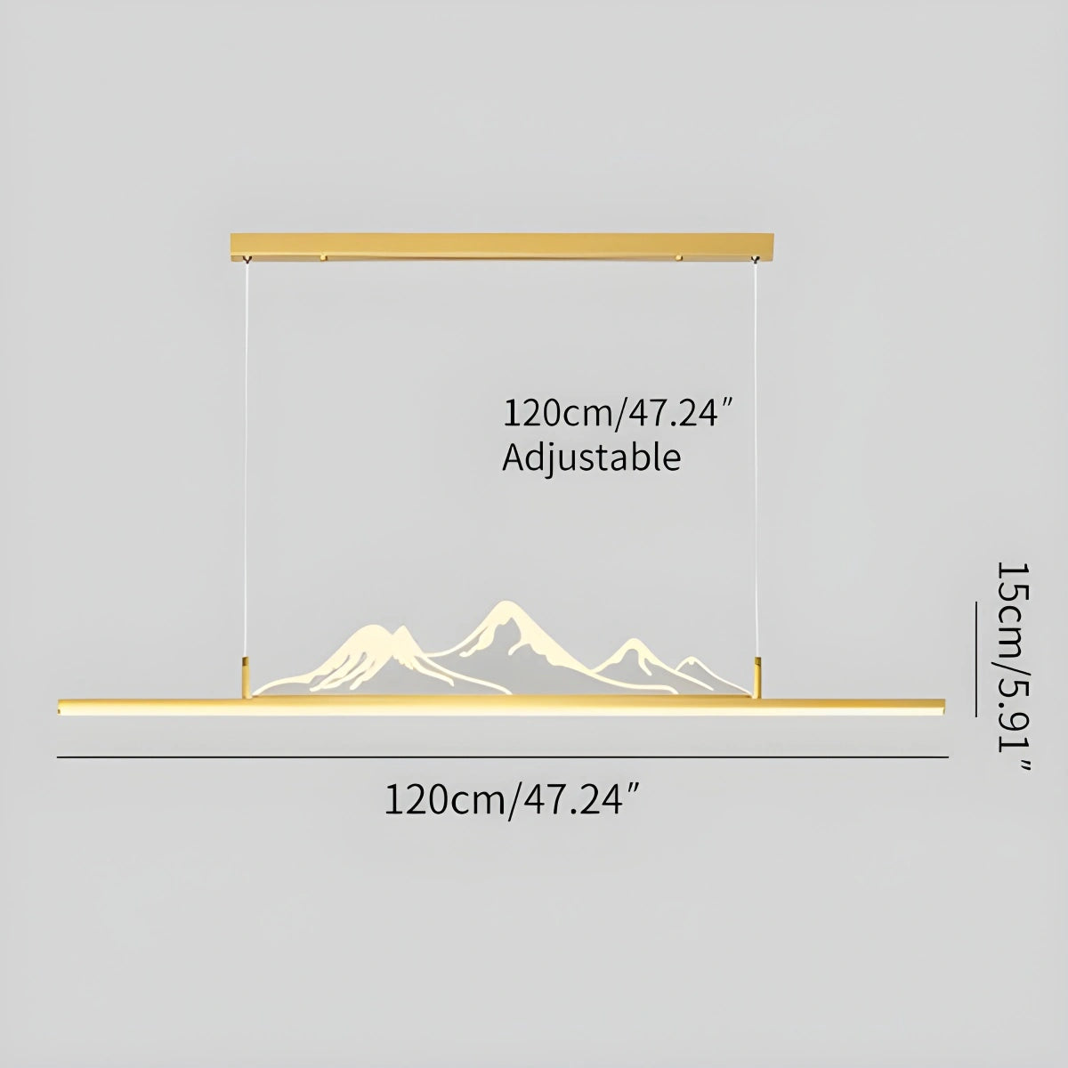 Antizer Designer Mountain Shape LED Pendant Light