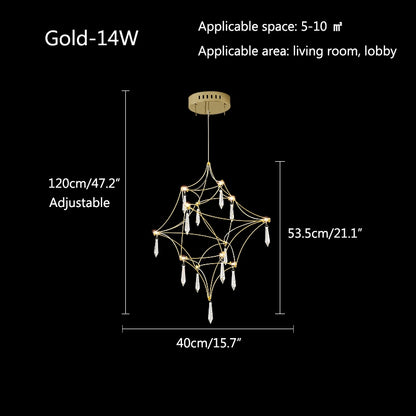 Antizer Adjustable Large Creativity Crystal Chandelier