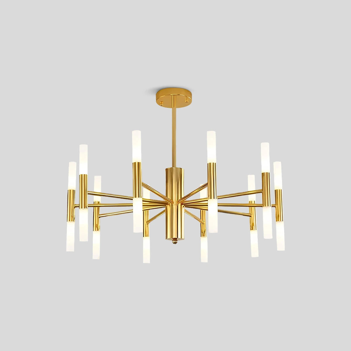 Antizer Adjustable Round Tube Chandelier