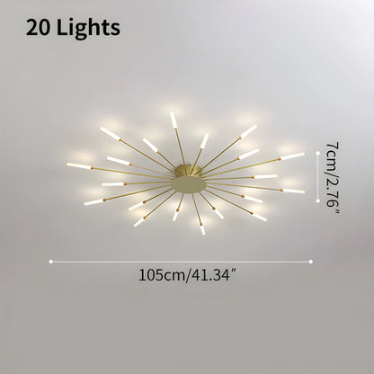 Antizer Fireworks Starburst Ceiling Light