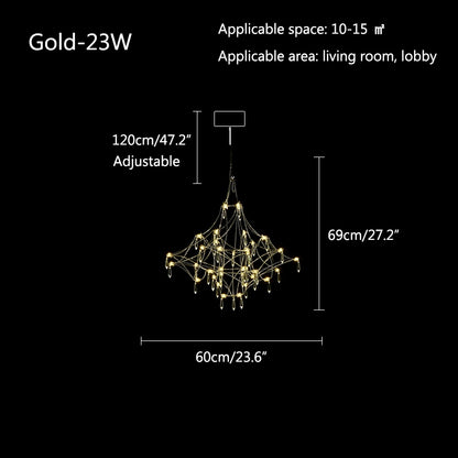 Antizer Adjustable Large Creativity Crystal Chandelier