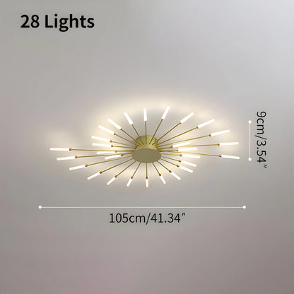 Antizer Fireworks Starburst Ceiling Light