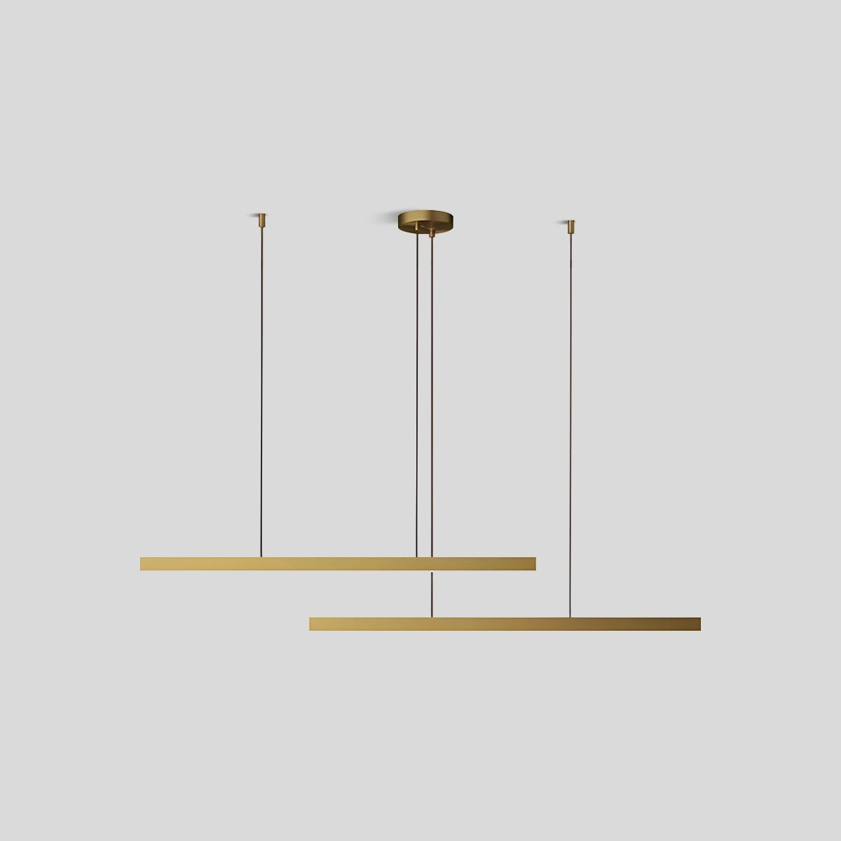 Antizer All Copper Minimalist Chandelier for Dining & Living Rooms