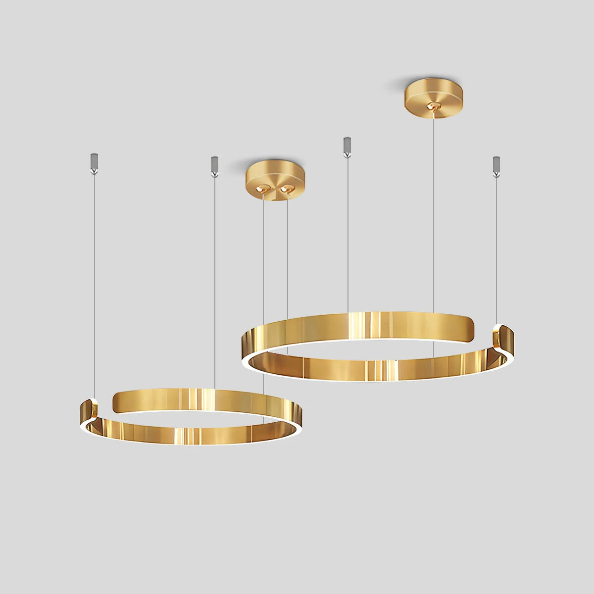 Antizer Modern Ring LED Chandelier for Living Room