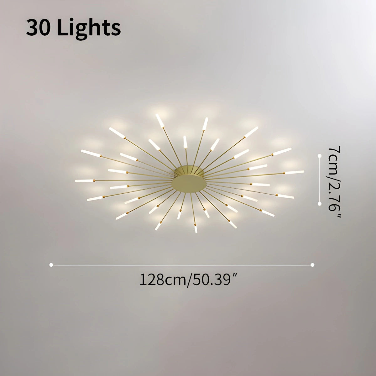 Antizer Fireworks Starburst Ceiling Light