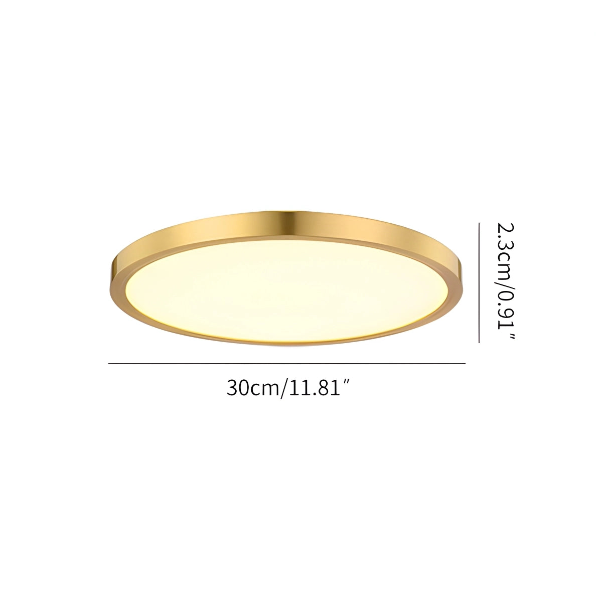 Antizer Ultra Thin Minimalist Ceiling Light for Bedroom